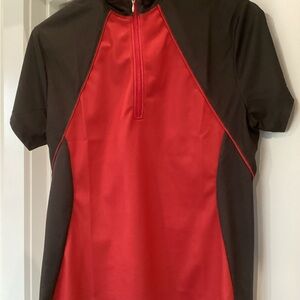 Fringe Studio Red and Black Women's Top